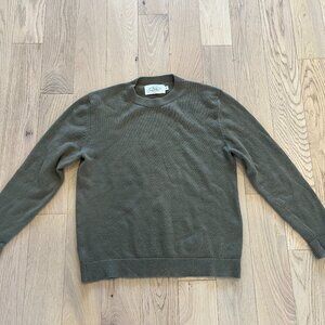 Title: Alex Crane Campo Sweater — Medium — 100% Italian Merino Wool — Olive/Army